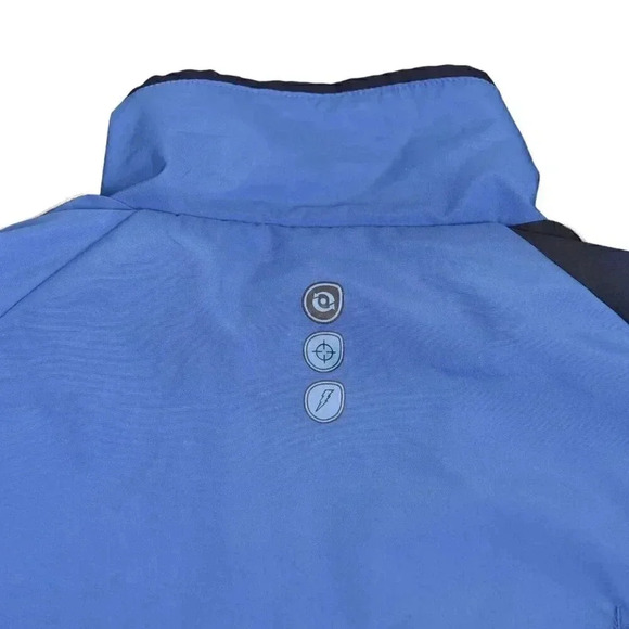Adidas Predator Clima 365 Jacket Windbreaker Lightweight Blue  Black Size Large - Picture 8 of 12